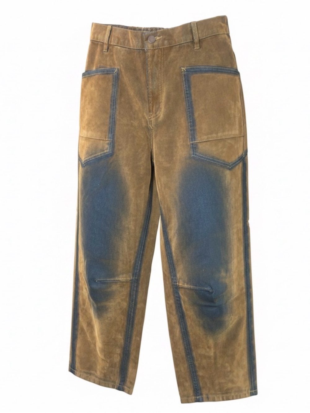 Oli & Hali In My Prime Two Tone Suede Velvet Pants - Picture 3 of 6